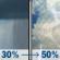 Tuesday: A chance of rain showers between 8am and 2pm, then a chance of showers and thunderstorms. Partly sunny, with a high near 76. East wind 1 to 6 mph. Chance of precipitation is 50%. Tuesday: Chance Rain Showers
